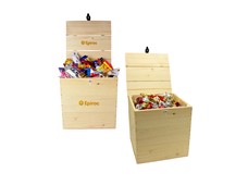 Produktbild Trälåda med godis, Stor 2500g