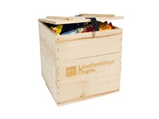 Produktbild Trälåda med godis, Stor 2500g
