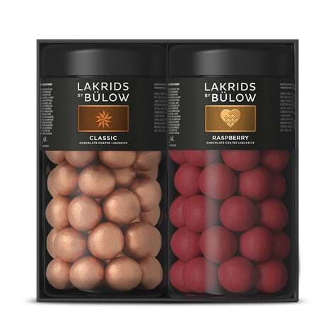 Lakrids by Bülow Black Box Regular - Classic caramel/Crispy raspberry