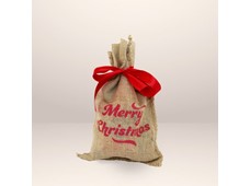 Produktbild Julsäck juteväv med mixade askar liten