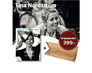 Produktbild Julklappsset: Tinas Kokbok + Skärbräda