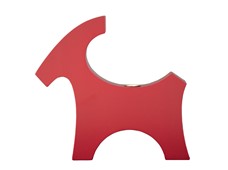 Produktbild Träbock för ljus röd