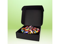 Produktbild Lyxbox med skål, inslaget godis 1000g