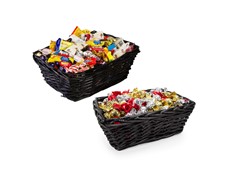 Produktbild Svart julkorg inslaget godis, mellan 2500g