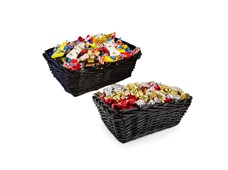 Produktbild Svart julkorg inslaget godis, stor 3500g