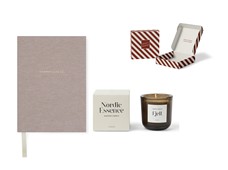 Produktbild Thankfulness journal + Nordic essence doftljus small