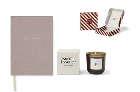 Thankfulness journal + Nordic essence doftljus small