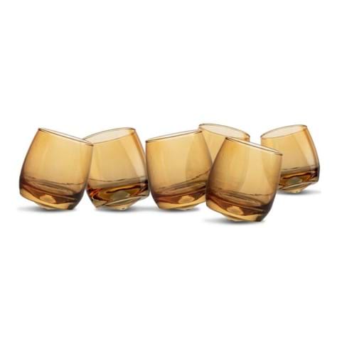 Tumblers med rundad botten 6-pack