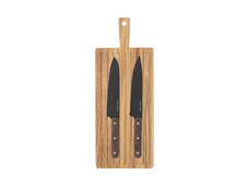 Produktbild Orrefors Jernverk Blacksmith knivar 2-pack med skärbräda