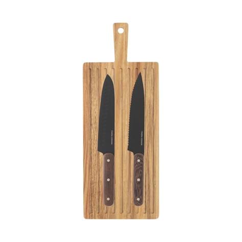 Orrefors Jernverk Blacksmith knivar 2-pack med skärbräda